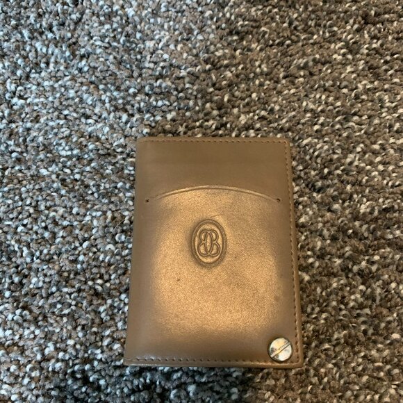 Buxton Vintage Taupe/Light Brown windowed card/picture/ID holder - Picture 3 of 4